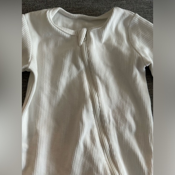 Little Bipsy Ribbed 2-Way Zip Romper - Shell - 6-9 Months - Picture 7 of 10